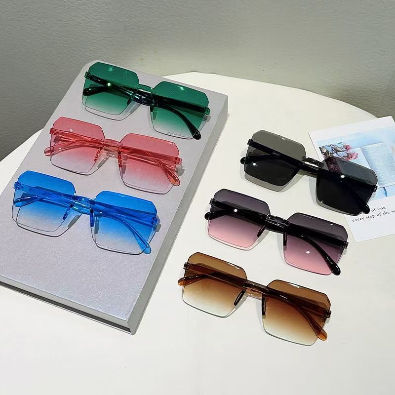 Sunglasses Uv400 - Yeni Vintage Çerçevesiz Güneş Gözlüğü Moda