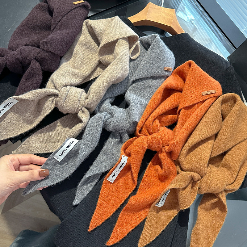 Cashmere Scarf - Örme Atkı Kadın %100 Yün Kışlık