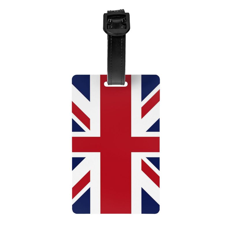 Travel Luggage Set - Retro Union Jack Bagaj Etiketi, İsim