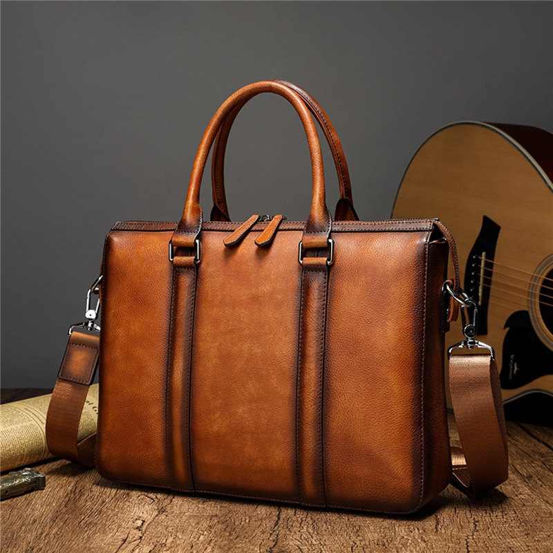 Leather Briefcase - YETTIES İş Amaçlı Üst Sınıf Deri