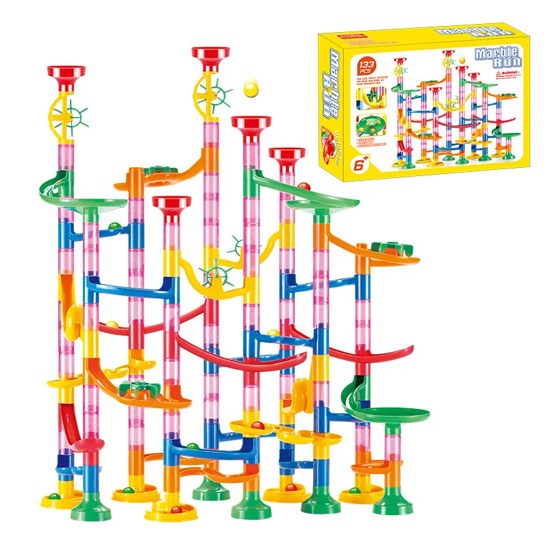 Marble Coaster Set - 50-142 Parça 3D Labirent Topu Yuvarlama