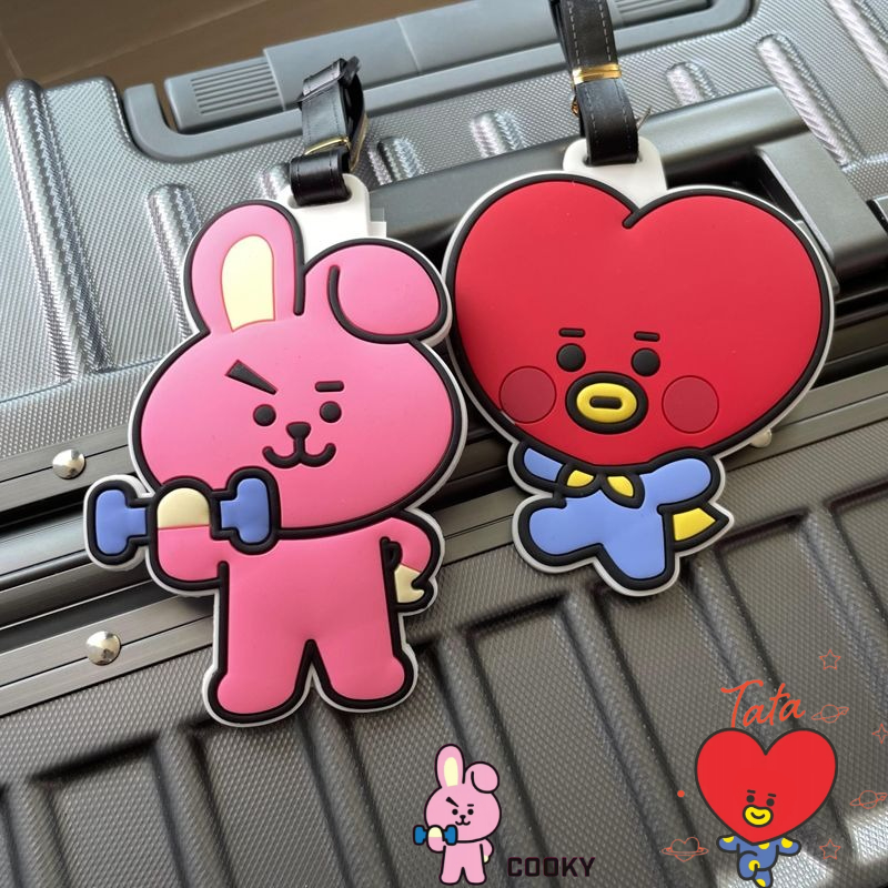 Travel Luggage Set - BT21 çizgi film sevimli anahtarlık Kawaii