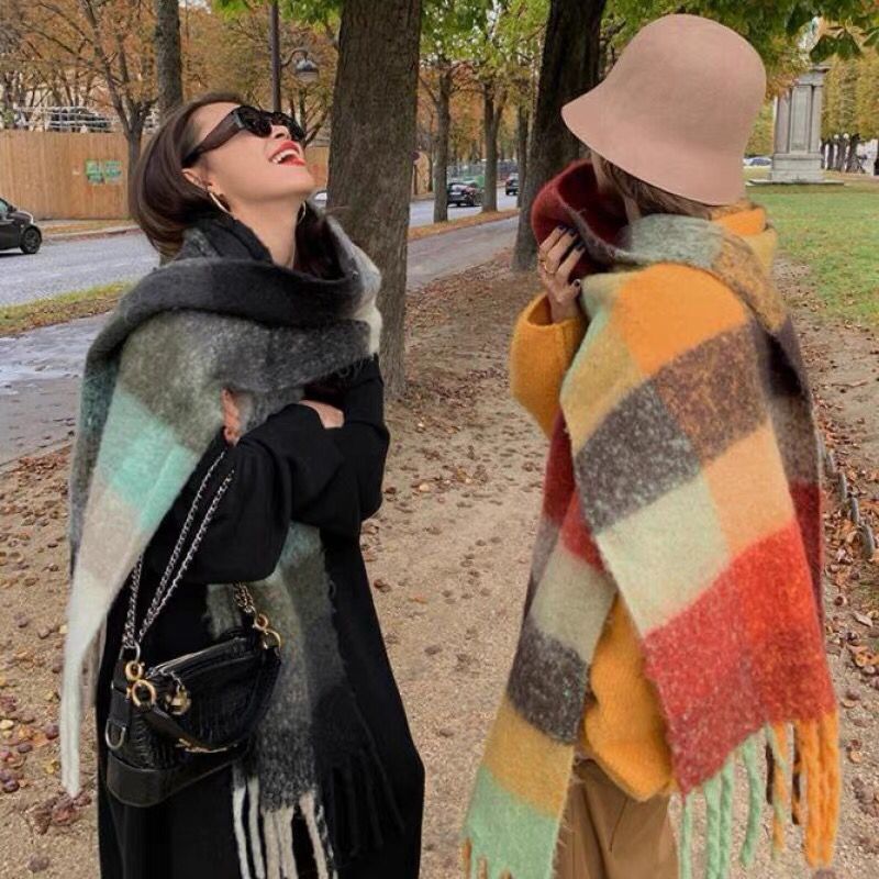 Cashmere Scarf - YENI Lüks Kış Kalın Sıcak Eşarp