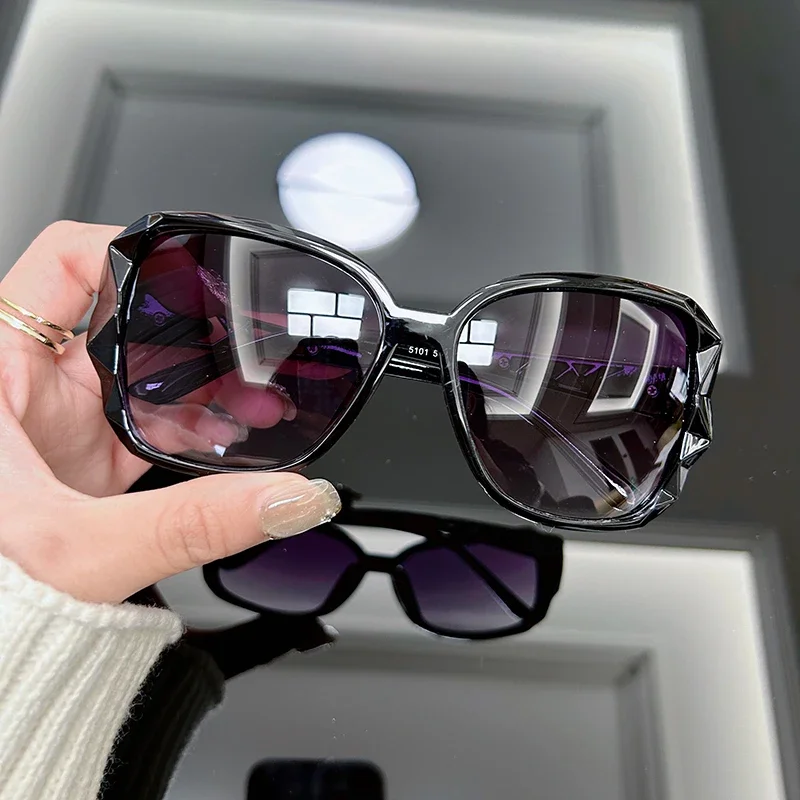 Sunglasses Uv400 - Vintage Tarzı, Büyük Çerçeveli Güneş Gözlüğü,
