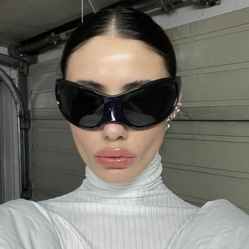 Designer Sunglasses - Yeni Y2K Punk Güneş Gözlüğü Kadın