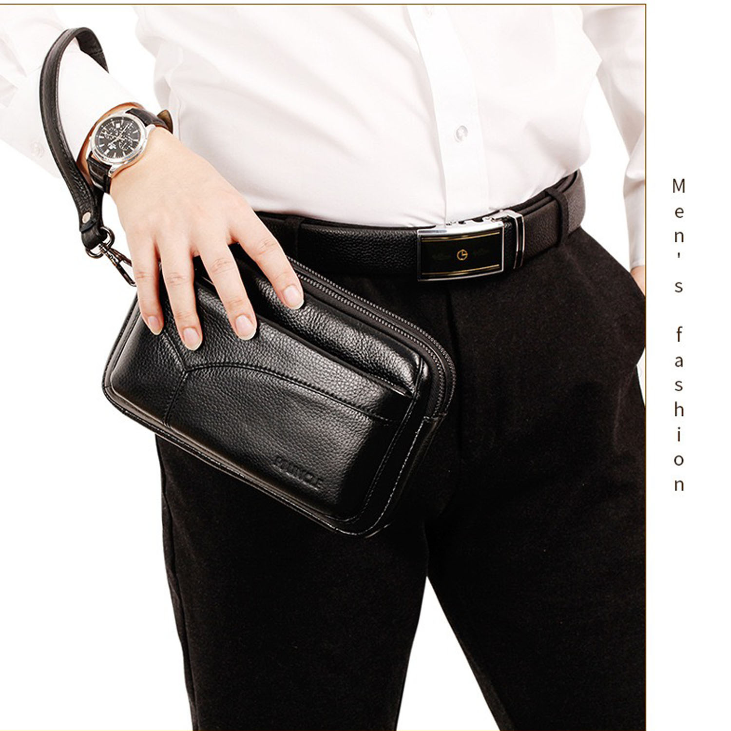 Leather Wallet Men - Erkek Hakiki Deri Moda İş El