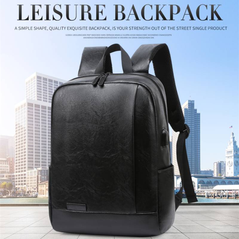 Leather Briefcase - Erkekler Moda Sırt Çantası PU Deri