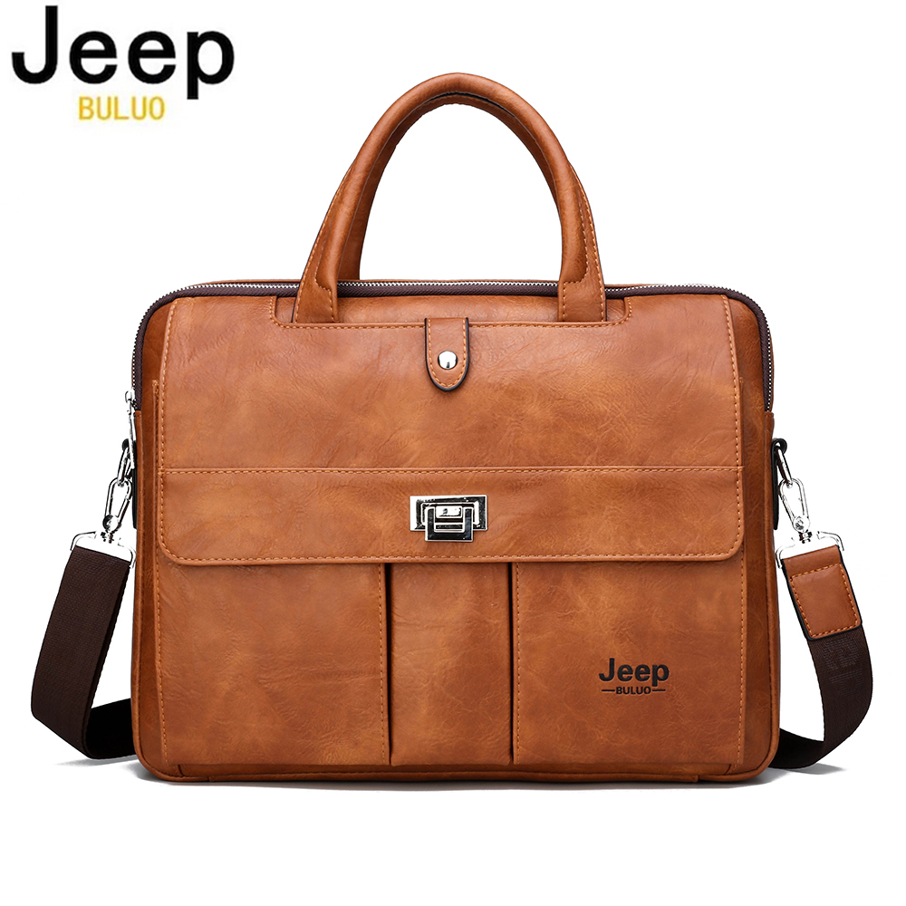Leather Briefcase - Jeep Buluo Erkek Deri Evrak Çantası