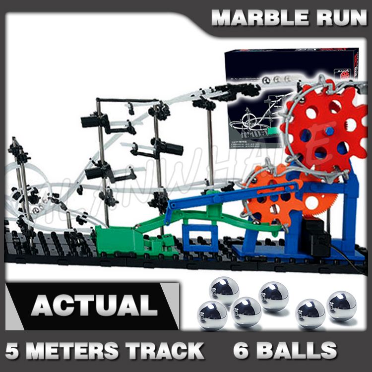 Marble Coaster Set - 560cm Raylı Mermer Pisti Dişli Tahrikli
