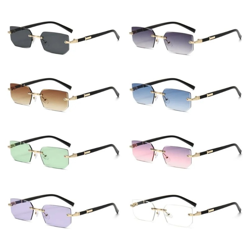 Designer Sunglasses - Erkekler ve Kadınlar için Trendy Çerçevesiz