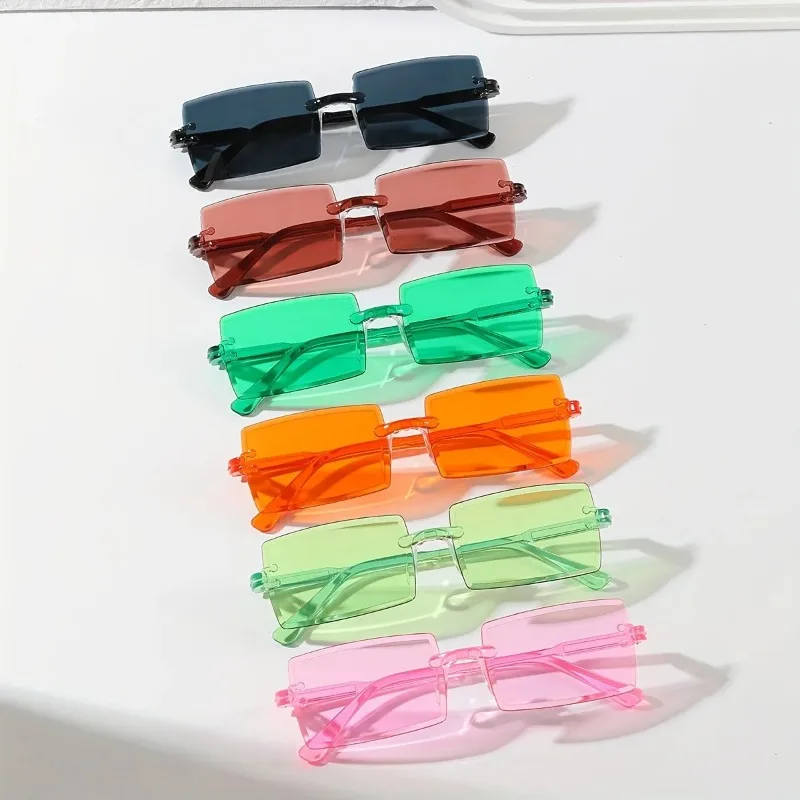 6 adet dikdörtgen, şık güneş g - Sunglasses Uv400 incelemesi ve fiyatı