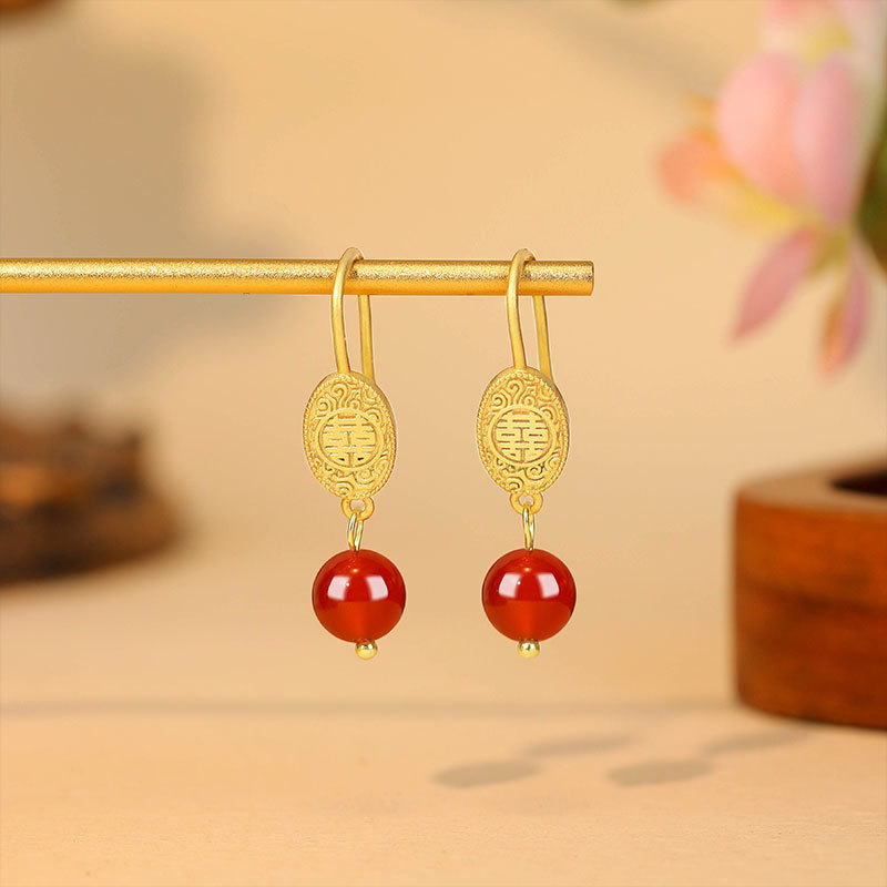 Doğal Kırmızı Yeşim Boncuk Küp - Gold Plated Jewelry incelemesi ve fiyatı