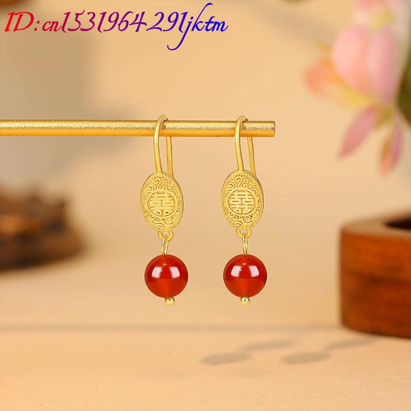 Doğal Kırmızı Yeşim Boncuk Küp - Gold Plated Jewelry incelemesi ve fiyatı