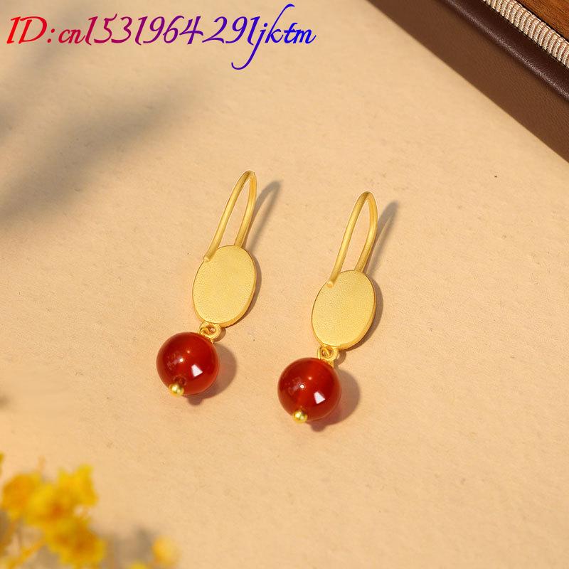 Doğal Kırmızı Yeşim Boncuk Küp - Gold Plated Jewelry incelemesi ve fiyatı