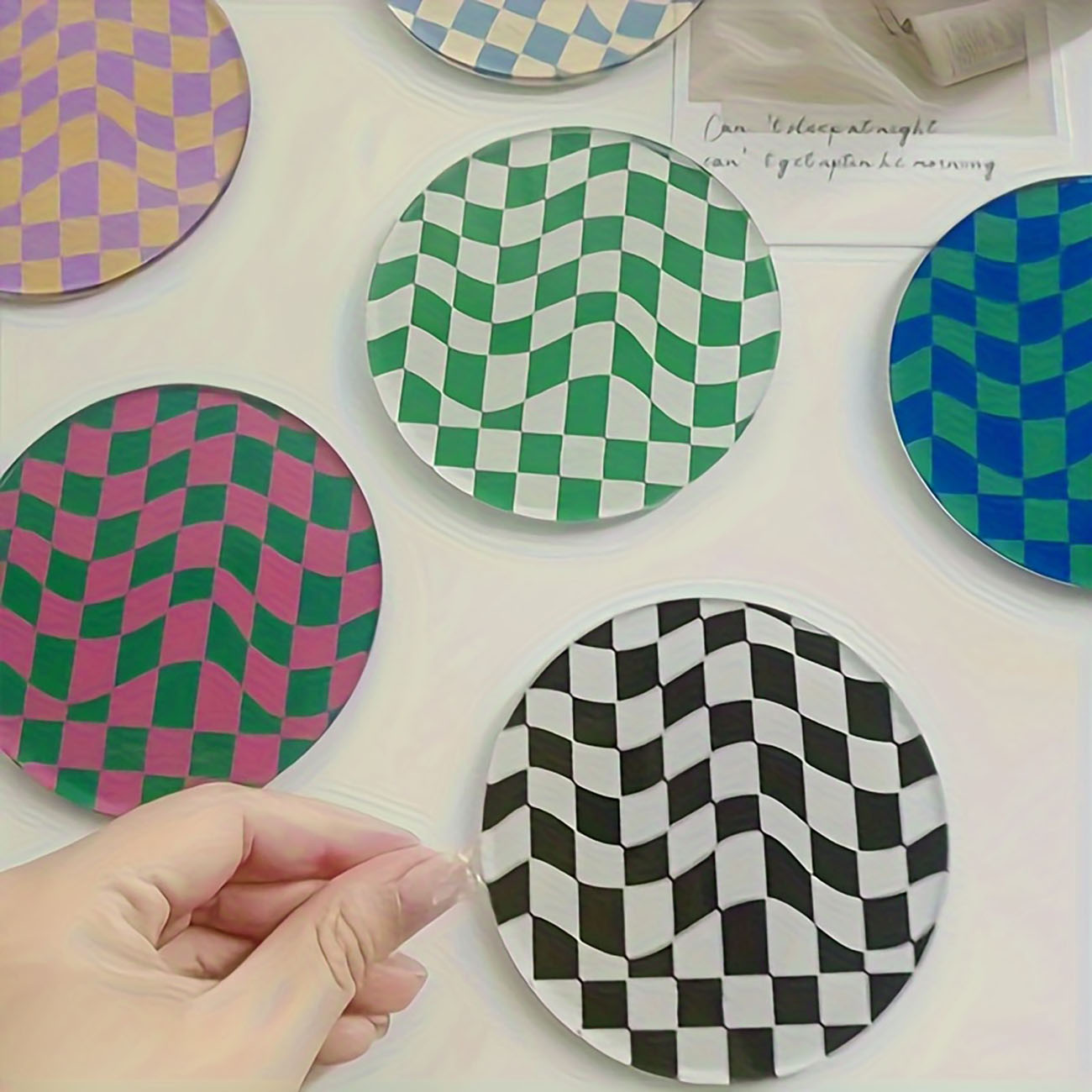 6 Parça - Ahşap Bardak Altlıkl - Marble Coaster Set incelemesi ve fiyatı