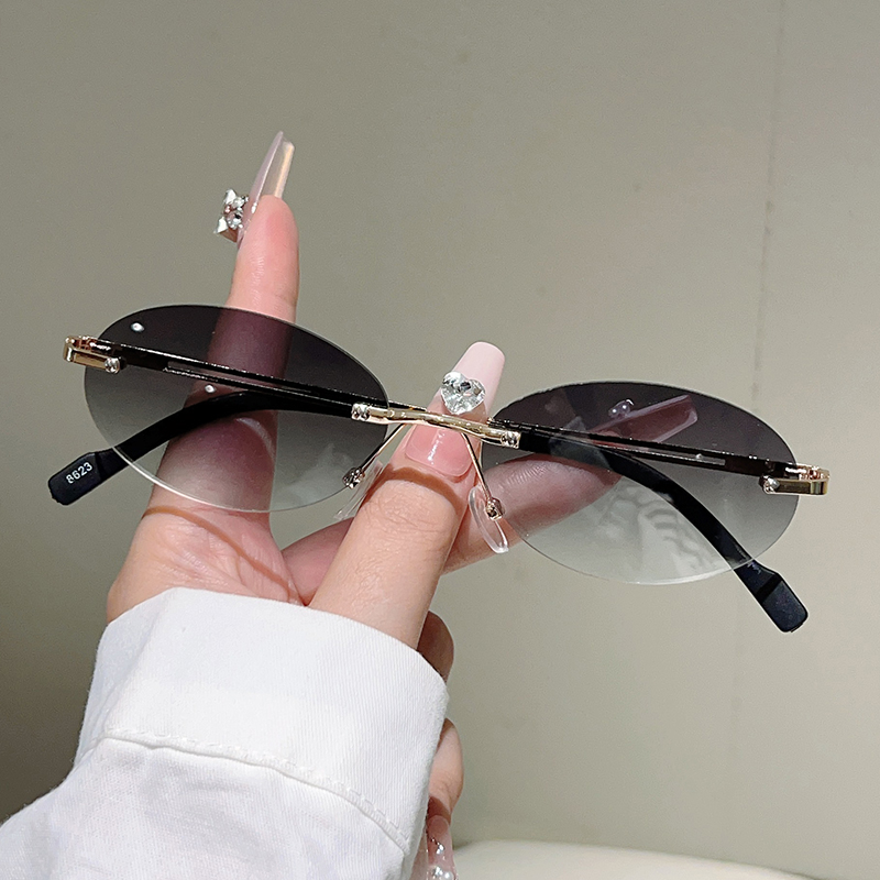 Çerçevesiz Oval Güneş Gözlüğü, - Sunglasses Uv400 incelemesi ve fiyatı