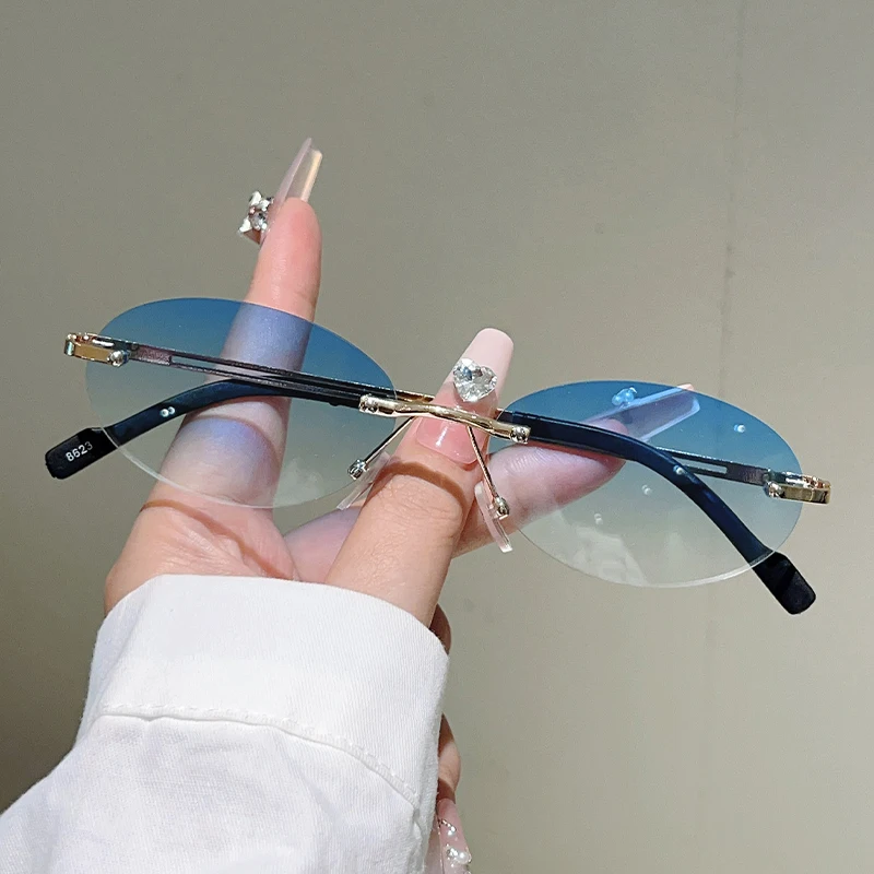 Çerçevesiz Oval Güneş Gözlüğü, - Sunglasses Uv400 incelemesi ve fiyatı