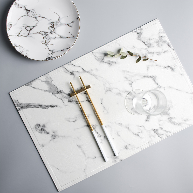 Lüks PU isı yalıtım sofra ped, - Marble Coaster Set incelemesi ve fiyatı