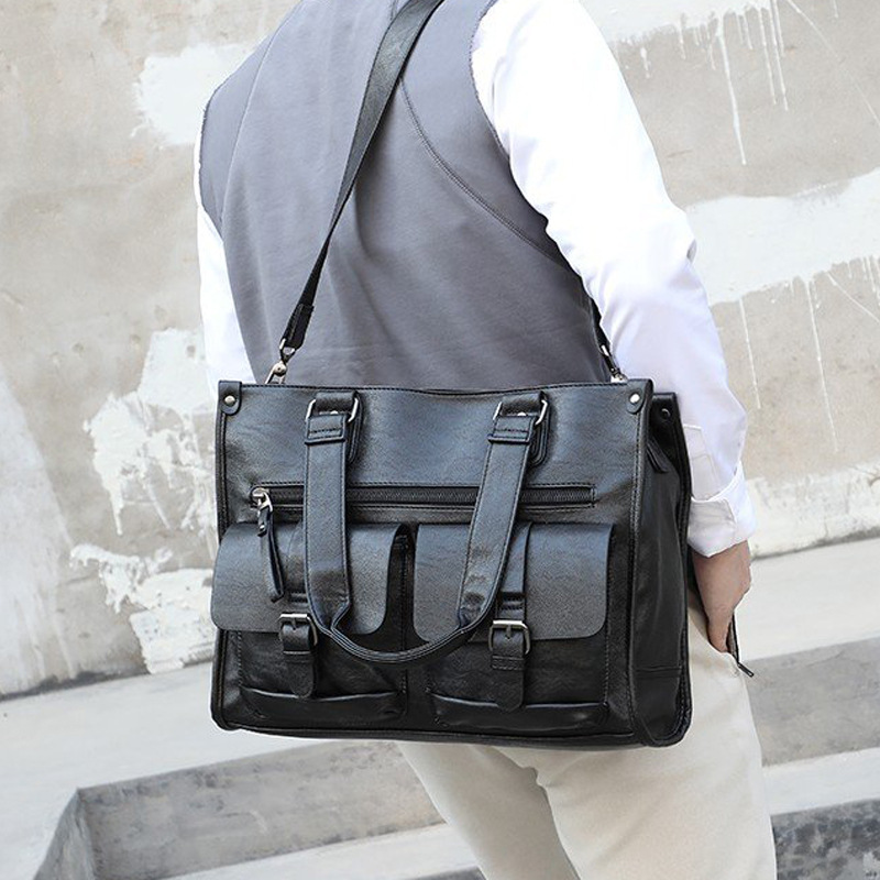 PU Deri Omuz Evrak Çantası Vin - Leather Briefcase incelemesi ve fiyatı