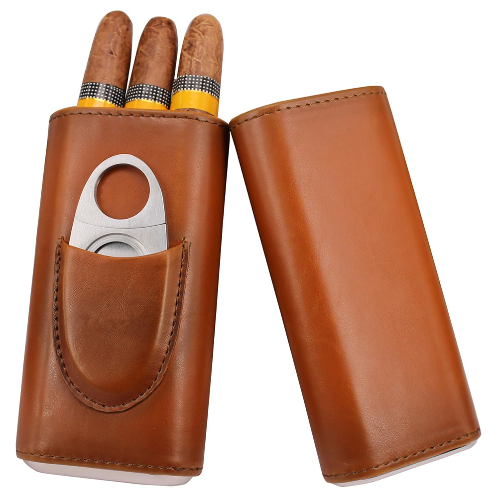 LMETJMA 3 Parmaklı Deri Puro K - Premium Cigar Case incelemesi ve fiyatı