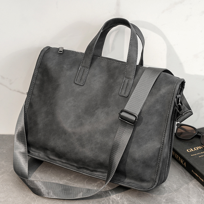 Rahat iş erkek çantası moda yü - Leather Briefcase incelemesi ve fiyatı