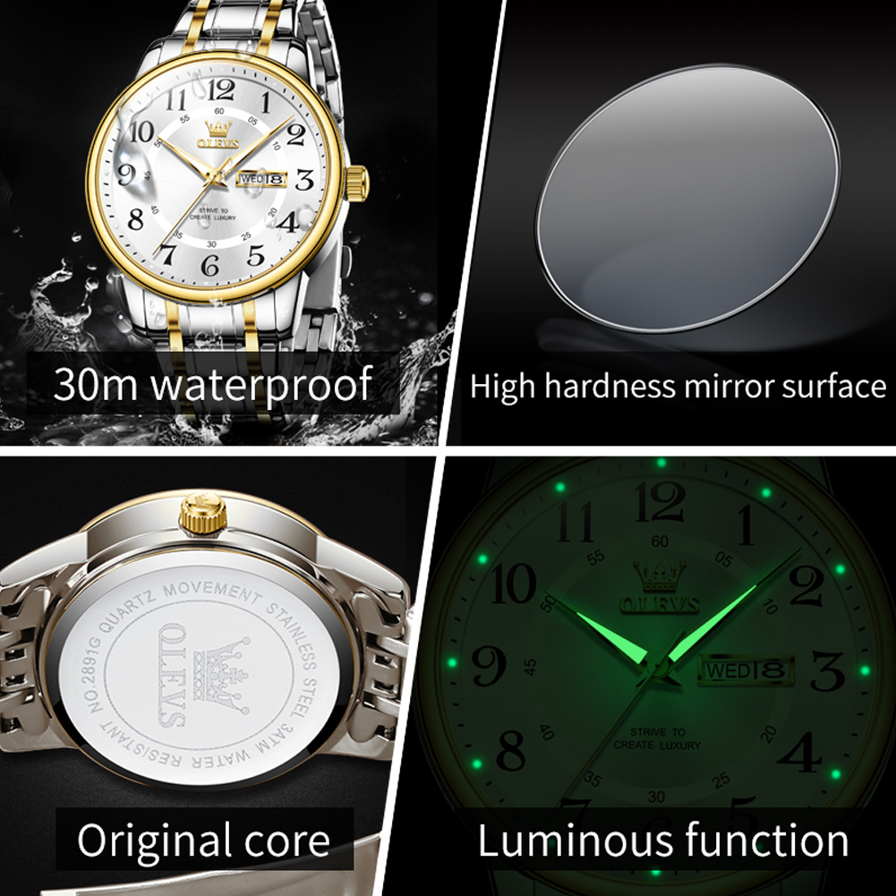 OLEVS Rahat moda erkek saatler - Luxury Watch Men incelemesi ve fiyatı