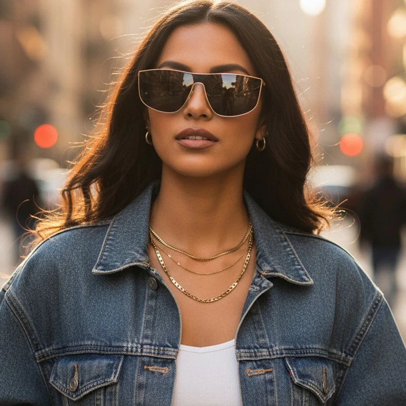 Metal Çerçeveli, Tek Parça Gün - Sunglasses Uv400 incelemesi ve fiyatı