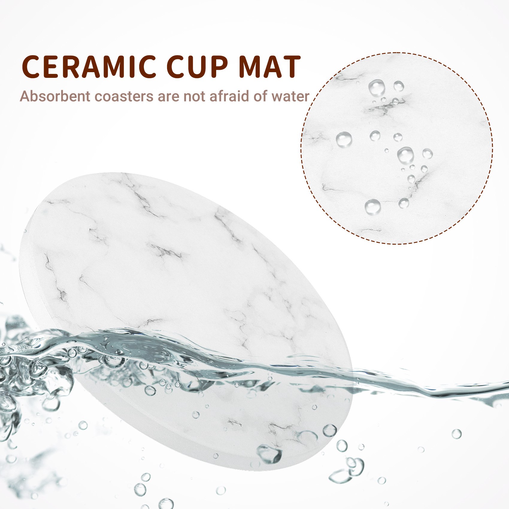 ABAH-Sıvı Emici Bardak Altlıkl - Marble Coaster Set incelemesi ve fiyatı