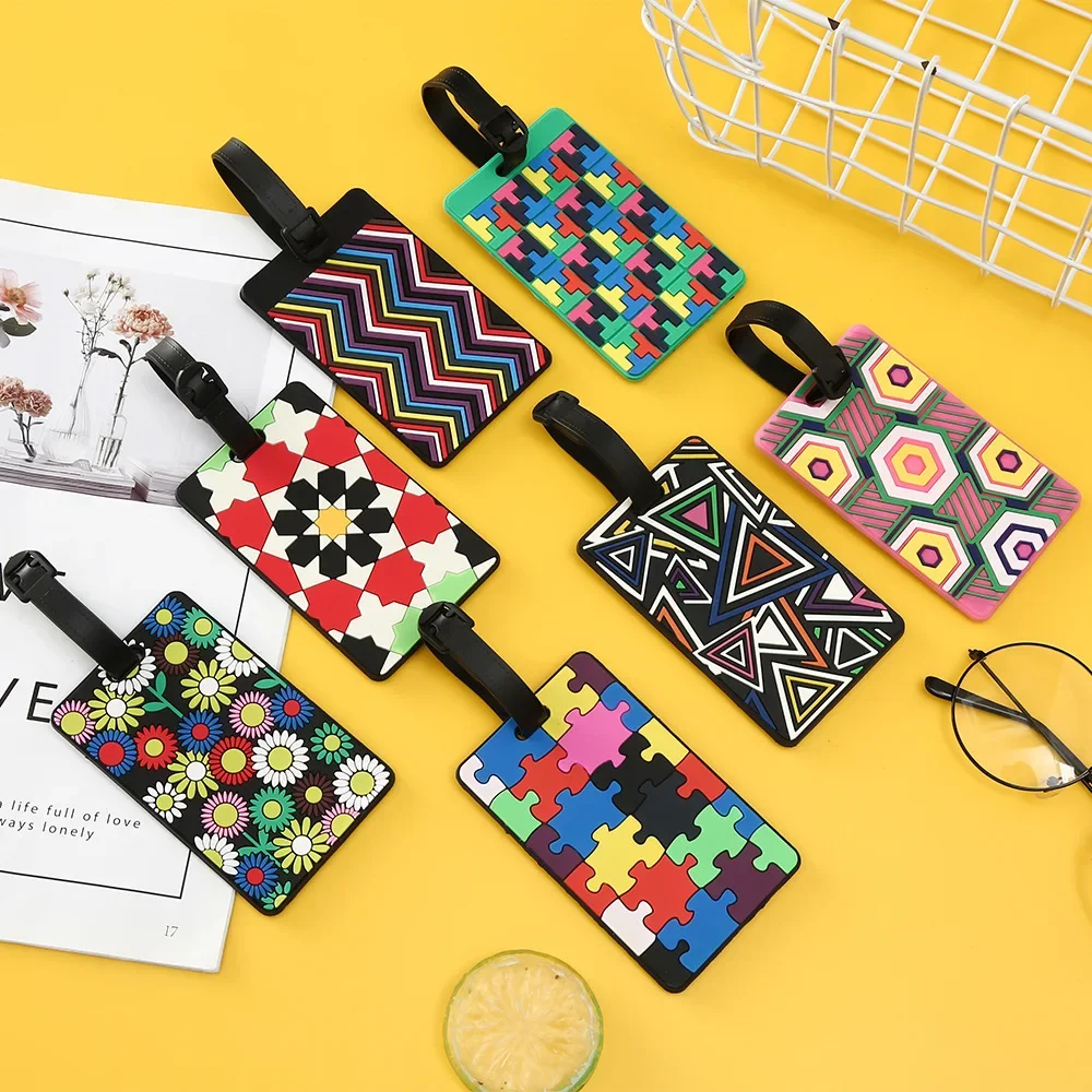 1 adet geometrik bagaj etiketl - Travel Luggage Set incelemesi ve fiyatı