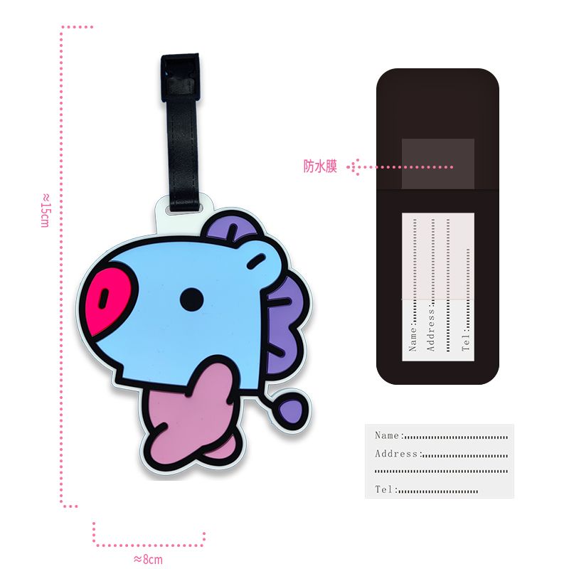 BT21 çizgi film sevimli anahta - Travel Luggage Set incelemesi ve fiyatı