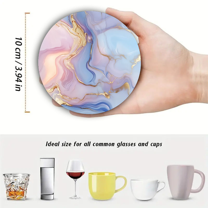 4 Parça Mermer Desenli Baskılı - Marble Coaster Set incelemesi ve fiyatı