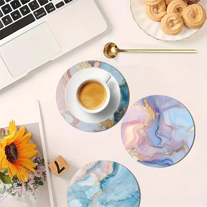 4 Parça Mermer Desenli Baskılı - Marble Coaster Set incelemesi ve fiyatı
