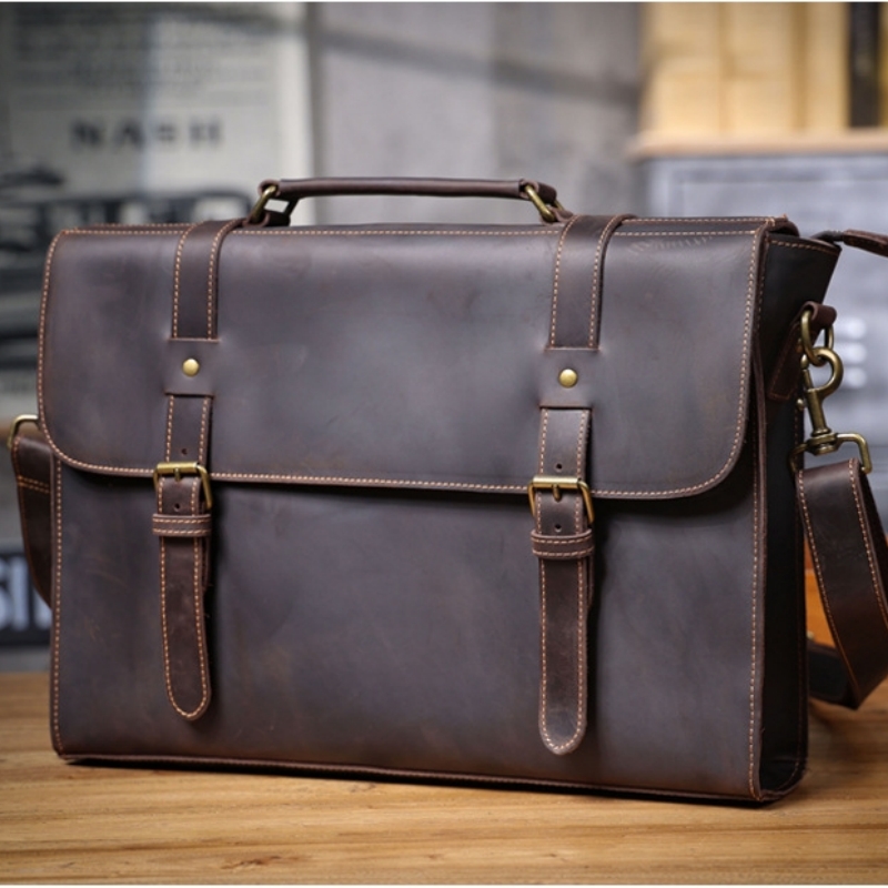 Lüks orijinal erkek çanta gerç - Leather Briefcase incelemesi ve fiyatı
