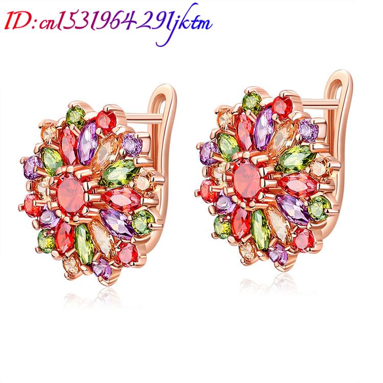 Doğal kristal çiçek küpe gerçe - Gold Plated Jewelry incelemesi ve fiyatı