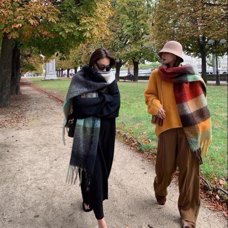YENI Lüks Kış Kalın Sıcak Eşar - Cashmere Scarf incelemesi ve fiyatı
