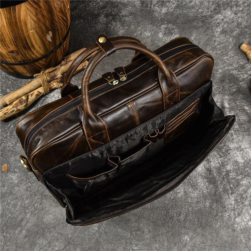 Erkekler için lüks hakiki deri - Leather Briefcase incelemesi ve fiyatı