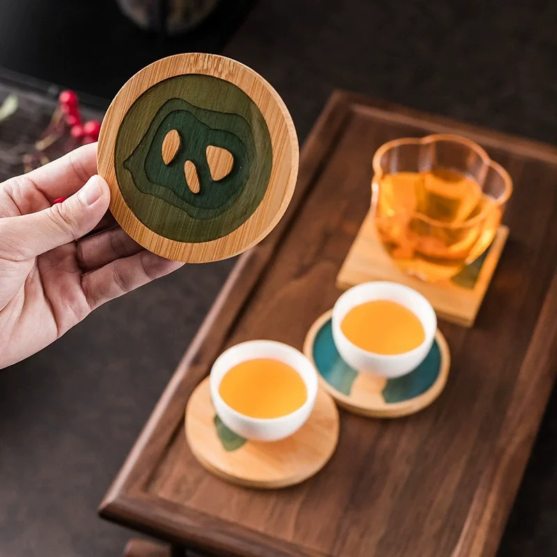 Yaratıcı Bambu Reçine Yaratıcı - Marble Coaster Set incelemesi ve fiyatı