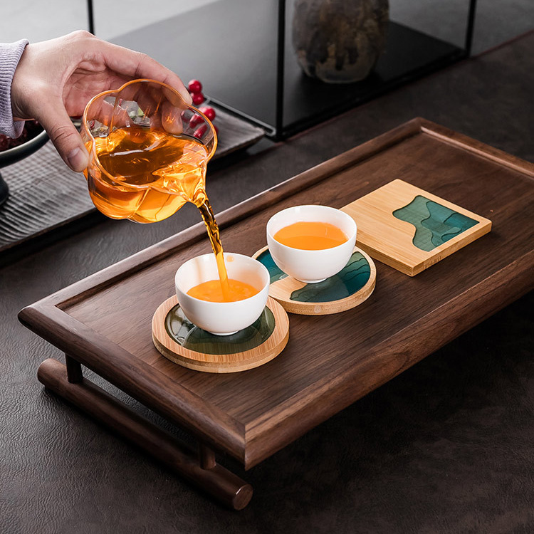 Yaratıcı Bambu Reçine Yaratıcı - Marble Coaster Set incelemesi ve fiyatı