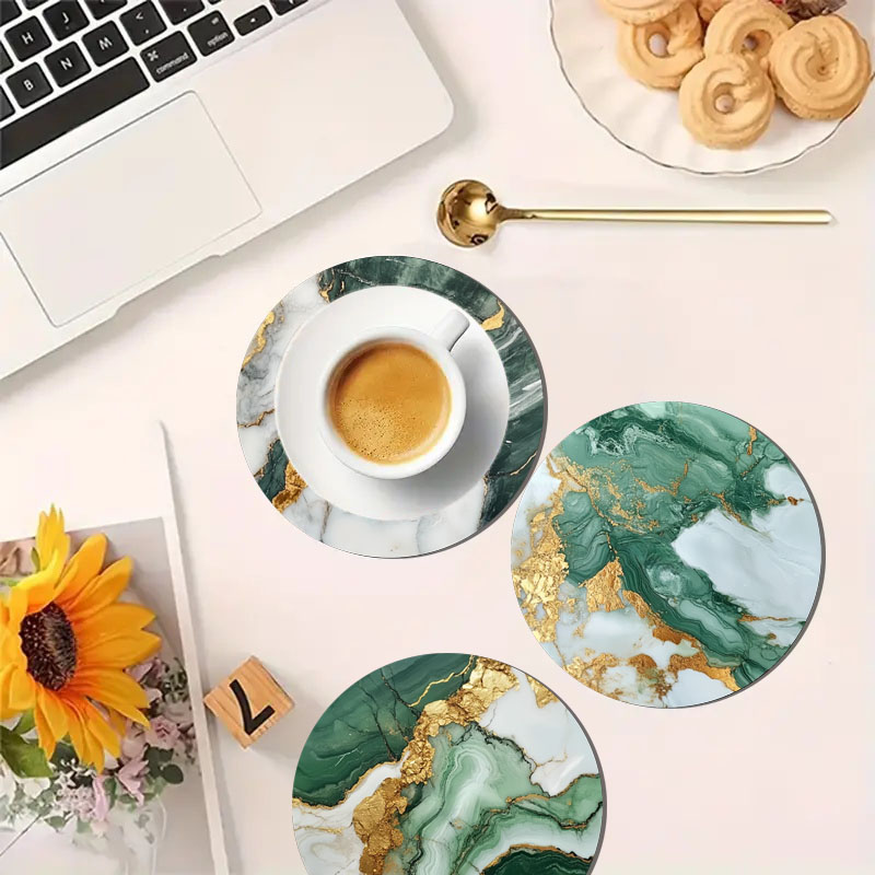 4 Parça Mermer Desenli Baskılı - Marble Coaster Set incelemesi ve fiyatı