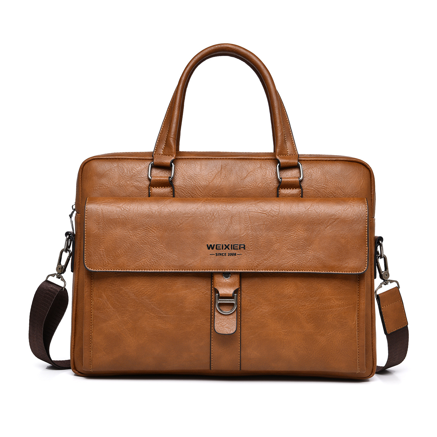 Vintage Koyu Kahverengi PU Der - Leather Briefcase incelemesi ve fiyatı