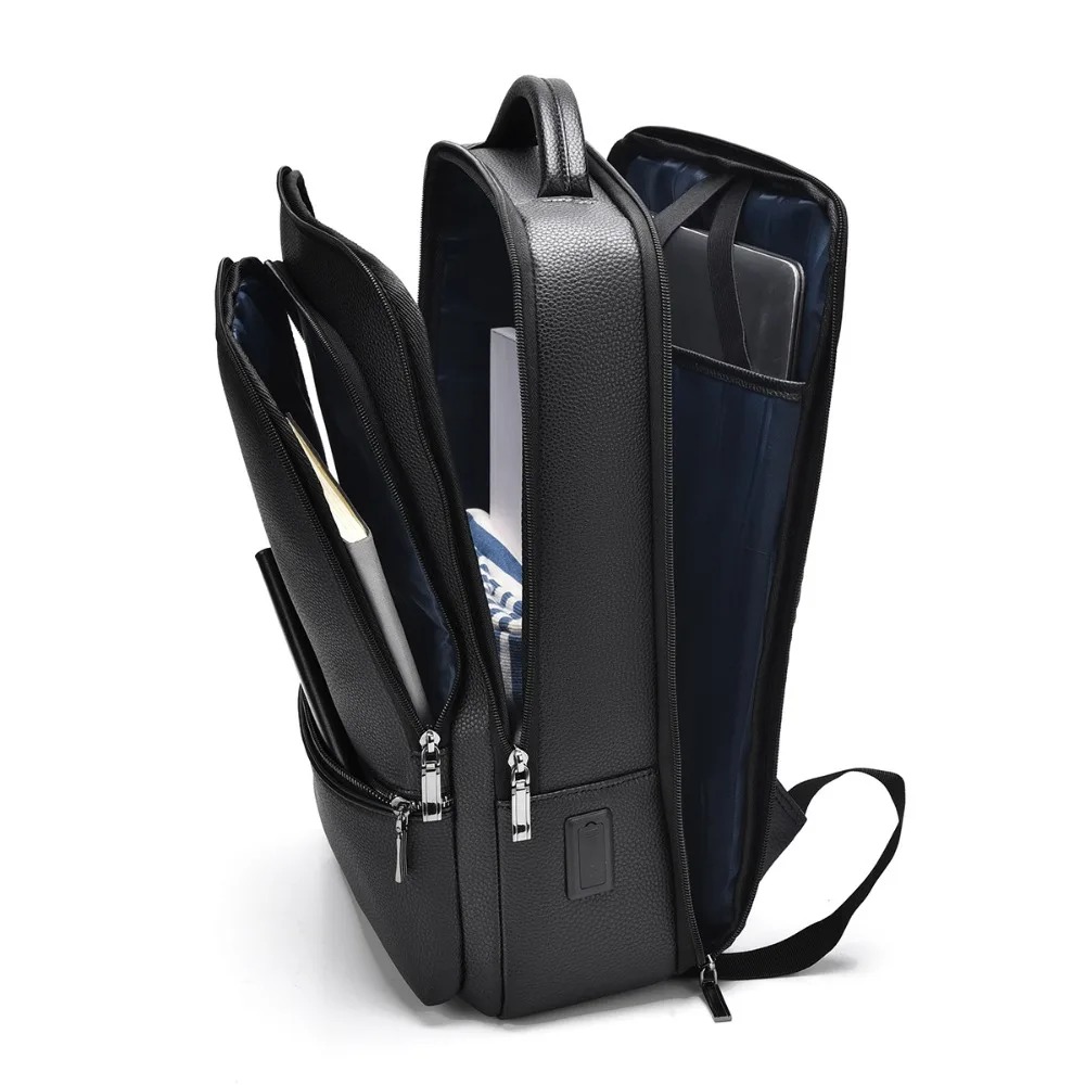 PU Deri Erkek Sırt Çantası USB - Leather Briefcase incelemesi ve fiyatı