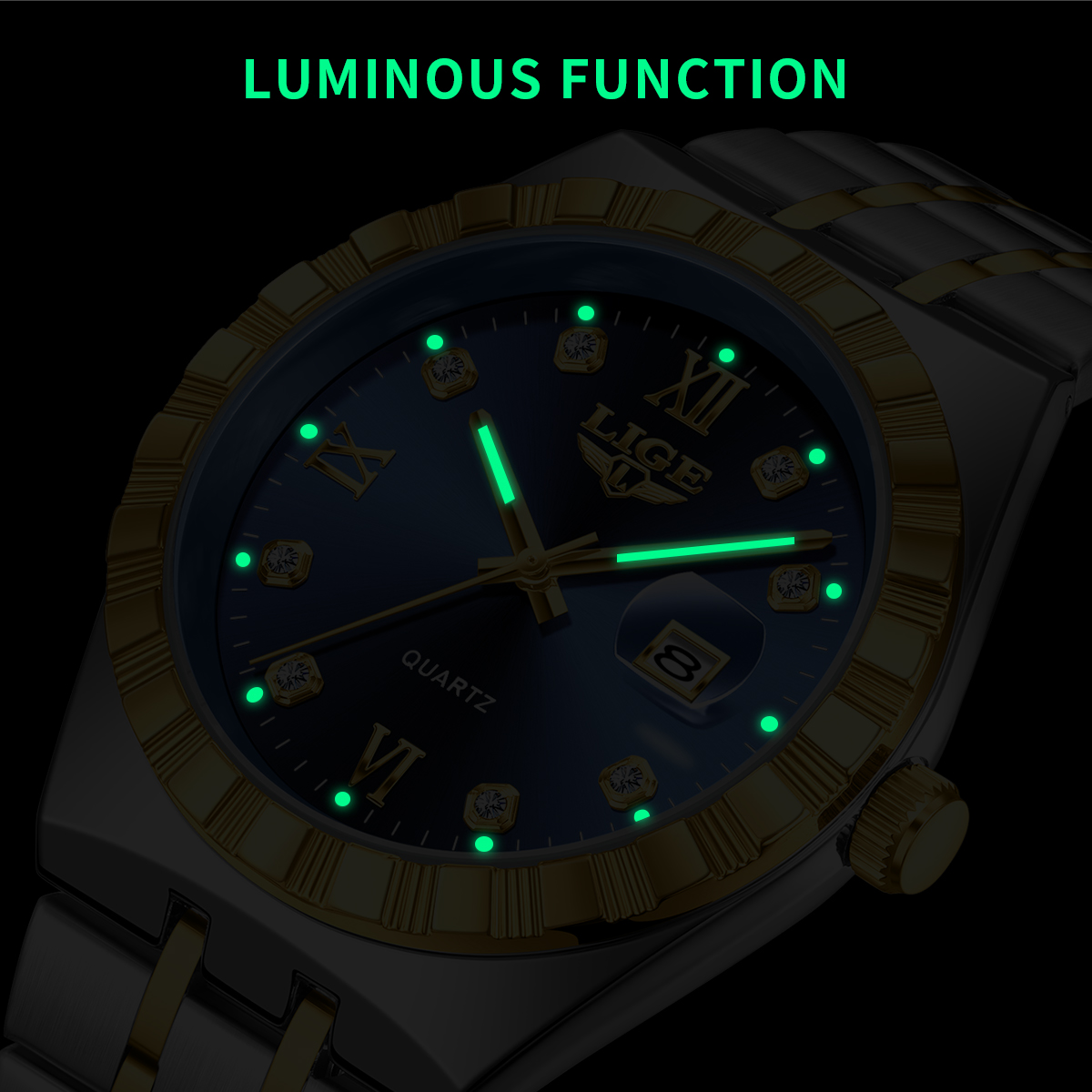 LIGE İş Erkek Saatleri Üst Düz - Luxury Watch Men incelemesi ve fiyatı