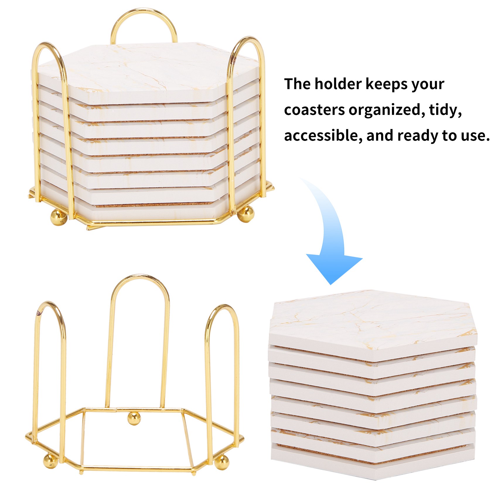 A69E8 PC Bardak Altlıkları, Tu - Marble Coaster Set incelemesi ve fiyatı
